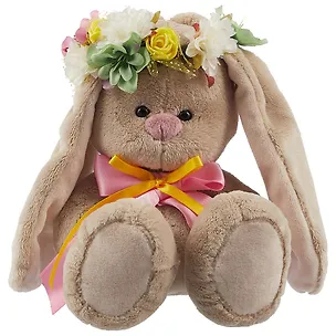 Мягкая игрушка Зайка Ми в веночке и с бантиком (18 см) (SidS-253) 2654037