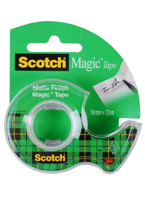 Лента клейкая невидимая, 19 мм х 7,5 м «Magic», Scotch 3M 205335 — 1