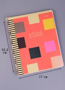 Тетрадь в клетку Academy Style, "Цветная геометрия", 80 листов, в ассортименте