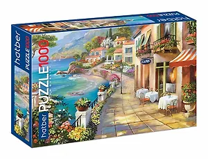 Пазл Hatber Premium 1000 эл. "Кафе на набережной", 68х48 см