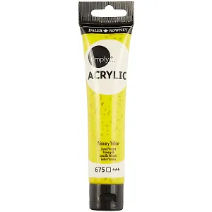 Акриловая краска «Simply», жёлтая, 75 мл