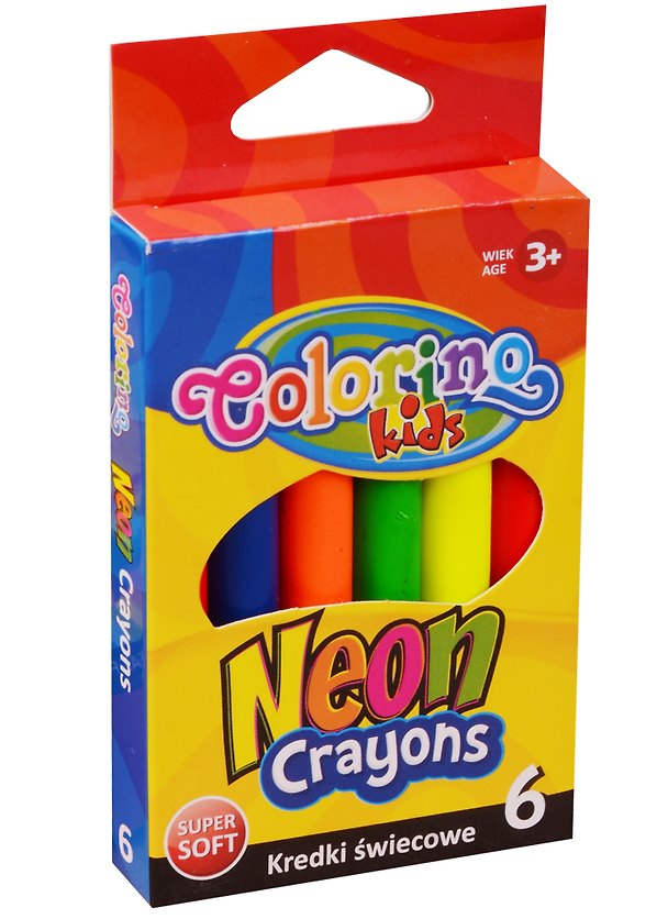 Восковые мелки «Neon», 6 цветов, Colorino 241899 — 1