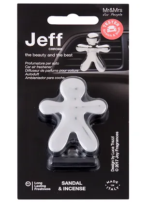 Ароматизатор для автомобиля Человечек Сандал и Ладан (серебро хром) Joy Fragrances (5х4) 2959124