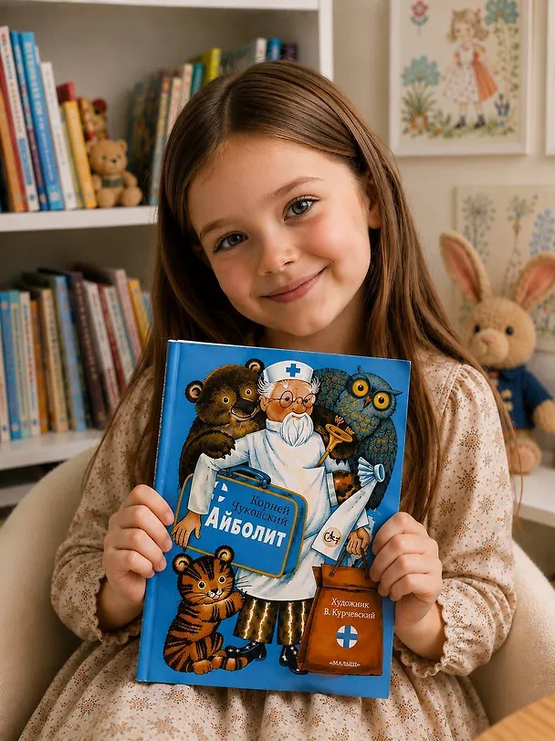 Книга Айболит. Рис. В. Курчевского (Корней Чуковский) — 6