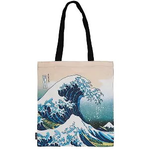 Сумка-шоппер "Кацусика Хокусай. Большая волна", 40 х 32 см