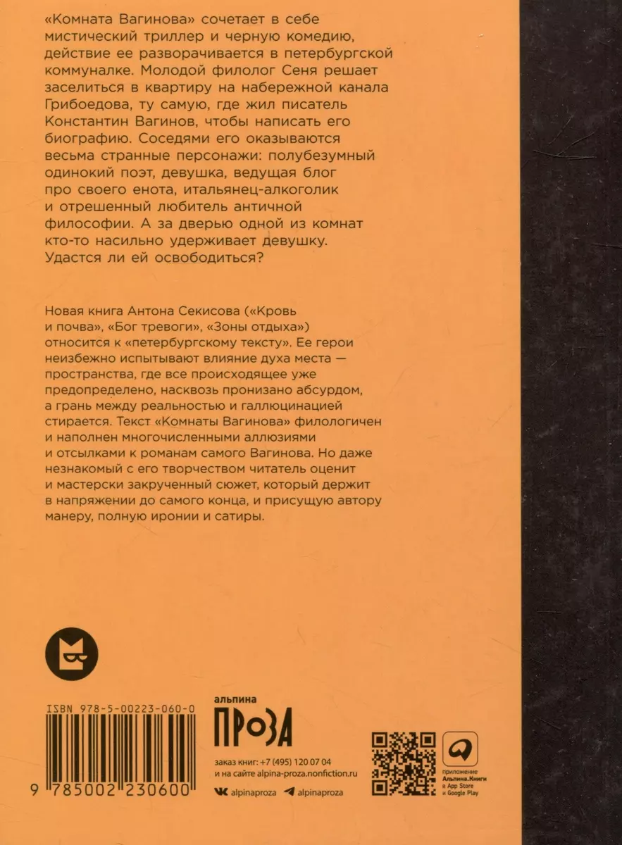 Комната Вагинова (Антон Секисов) - купить книгу с доставкой в  интернет-магазине «Читай-город». ISBN: 978-5-00223-060-0