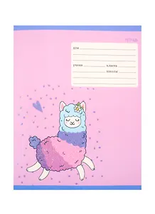 Тетрадь в линейку Unnika, "Альпака", 12 листов, в ассортименте