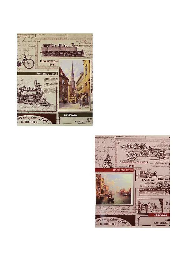 Тетрадь 96л кл. "ПУТЕШЕСТВИЕ" сплошной лак, ассорти, Феникс 231912 — 3