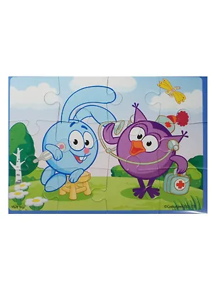 Мягкие пазлы Смешарики А5 (VT1103-37) (12 элементов) (4 мм) (235х165мм) (3+) (упаковка) 2492389