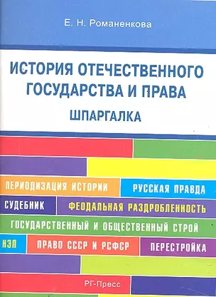 Шпаргалка по истории отечественного государства и права (карман.).Уч.пос. — 2290484 — 1