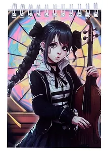 Блокнот А6 60л кл. "Вэнсдэй-3" гребень