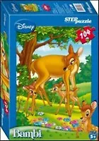 Пазл 104 Дисней Бемби (с оленем) (82108) (23х33) (коробка) 2334380