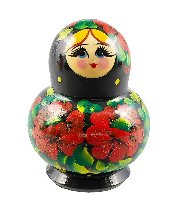 Матрешка-пузико 10 в 1, Цветы (12 см) 3042718 — 1