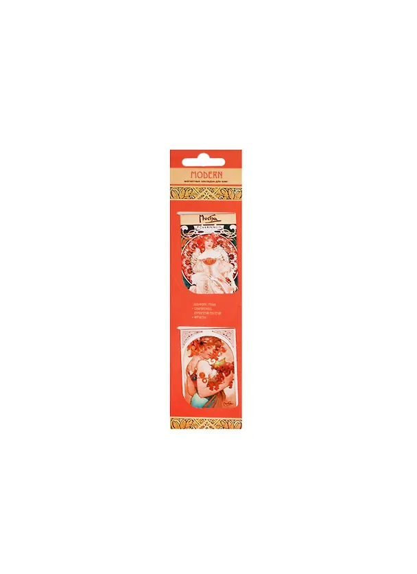 Магнитные закладки Модерн (Альфонс Муха) (МЗ2015-042) 2475720 — 1