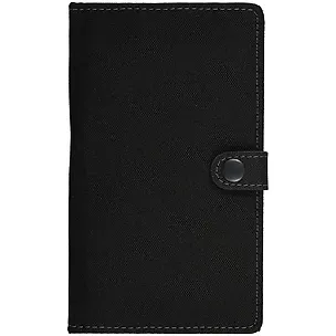 Алфавитная книга А6+ 60 л 173*100 графит, черная, на кнопке 262330