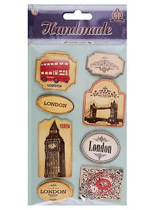 Наклейки 3D, бумажные Лондон