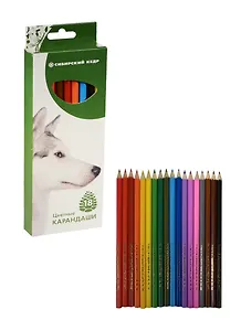 Карандаши цветные СКФ, "Звери", 18 цветов