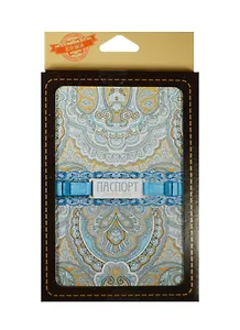 Обложка для паспорта, Фора, Пейсли кожа 13,2*18,6см 20118