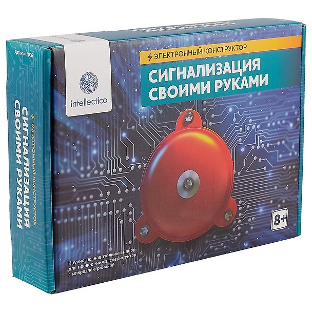 Электронный конструктор Intellectico Сигнализация своими руками (синий) 1006 2683055 — 1