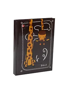 Записная книжка А6 64л кл. "Мода и стиль. Любопытный жираф" 7БЦ, глянц.ламинация, Listoff