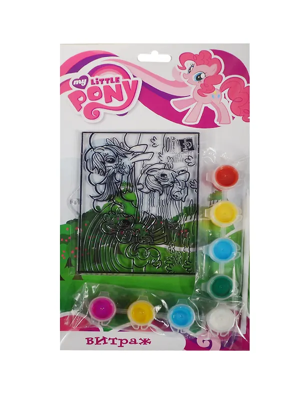 Витраж My Little Pony (T13-SC-MLP1) (177495) (краски и кисть) (упаковка) 2391461 — 1