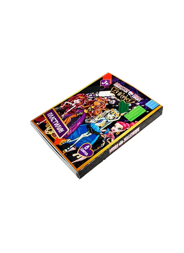 Пластилин 08цв 160г "Monster High" к/к, европодвес, Centrum 230488 — 1