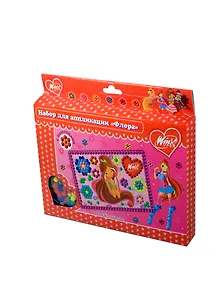 Набор для аппликации Флора из помпонов (0018PPS-Flora/WFD) (WINX Club) (коробка)