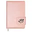 Ежедневник недат. А5 160л "ШЕВРЕТ МЕТАЛЛИК РОЗОВЫЙ" кожзам, тв.переплёт с поролоном — 2938757 — 1