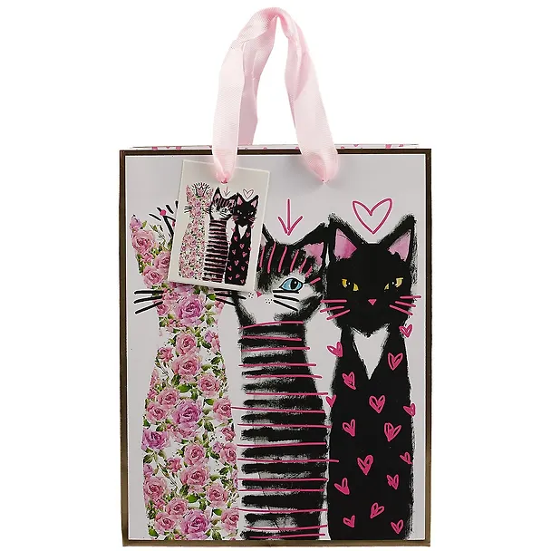 Пакет А5 23*18*10 Flower Cats жен., бум.мат.ламинат 256771 — 2