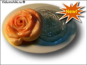 Пластиковая форма для мыла Роза 2313306