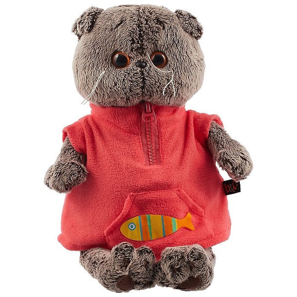 Игрушка мягкая Budi Basa, Басик в красном флисовом жилете (В1) Ks25-068 2632061 — 1