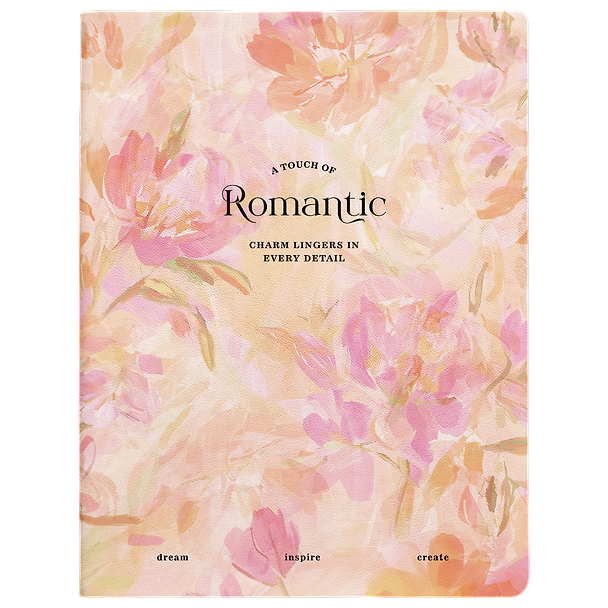 Еженедельник дат. 2027г. А5 64л 160*250 "Romantic" розовый, иск.кожа, интегр.переплет, тисн.фольгой, 2 ляссе, скругл.углы 3172375 — 1