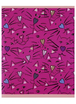 Тетрадь в клетку Unnika, "Милые коты (графика)", 96 листов, в ассортименте 250709