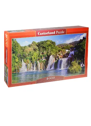 Пазлы 4000 C-400133 Водопады Крка Хорватия (138х68см) (коробка) (Castorland) 2419223