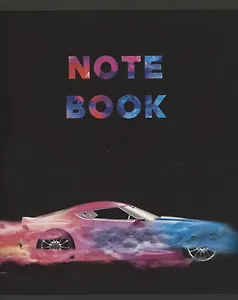 Тетрадь в клетку Listoff, "Красочные машины", 96 листов, в ассортименте