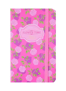 Записная книжка А6 80л кл. "Foxes" 7БЦ, резинка, цв.обрез, инд.уп., ассорти