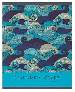 Тетрадь в клетку Unnika, "Разноцветные волны (графика)", А5, 48 листов