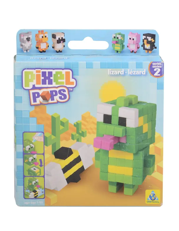 Набор для творчества The Orb Factory мозаика Pixel Pops Ящерица 01962 319640 — 1
