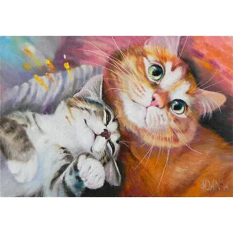 Картина стразами (алмазная мозаика) 30x40 см, ОСТРОВ СОКРОВИЩ "Тёплая дружба", без подрамника,662561 2875826 — 1