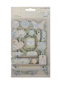 Чипборд (стикер) Цветочное кружево (CHV-06) (34эл. на 3л.) (Рукоделие) (упаковка)