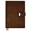 Ежедневник недат. А5+ 160л 170х245 "Шеврет" бронзовый, иск.кожа, мягкий переплет, съемная обл., офсет, ляссе, подар.карт.коробка — 2995280 — 2