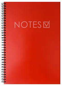 Тетрадь в клетку Listoff, "New day. Красный", А4, 80 листов