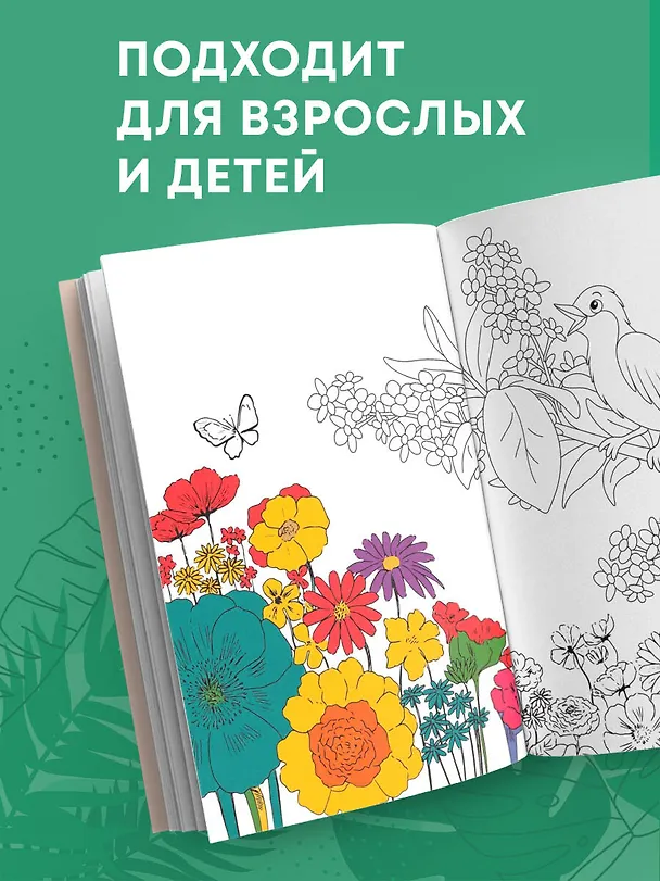 Книга Зачарованный сад: мини-раскраска-антистресс для творчества и вдохновения () — 8