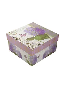 Коробка подарочная "Гортензия" 17*17*8,5см