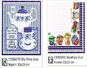 Наб. салф. для декупажа Варенье/Время чая-голубая (6406/6275) (2шт)