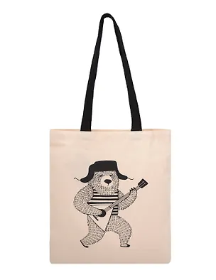 Сумка-шоппер From Russia with love Slavic Rave Мишка с балалайкой (текстиль) (40х32) (СК2025-310) 3122952