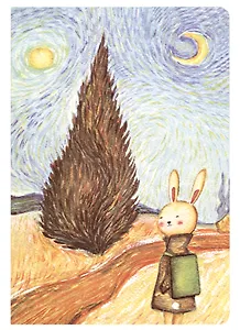 Тетрадь в клетку Rabbit in the country, 36 листов, в ассортименте