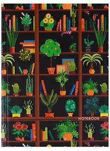 Записная книжка А6 64 листа "Графика. Книжные полки"