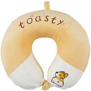 Подушка на шею с кнопкой «Корги Toasty», (30х30 см) 2869513
