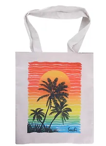 Сумка сувенирная Сочи Радуга, пальмы (средняя)(текстиль)